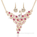 Hot New Designer Inspired Luxury multi Crystal Statement crew bib necklace gift
